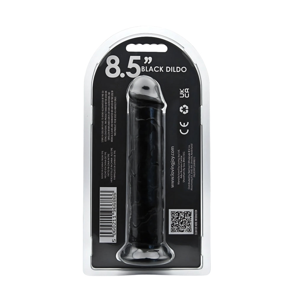 Loving Joy 8.5 Inch Suction Cup Dildo Black