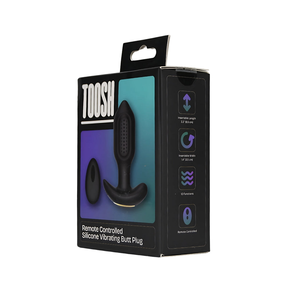 Toosh Remote Controlled Silicone Rotating & Vibrating Butt Plug