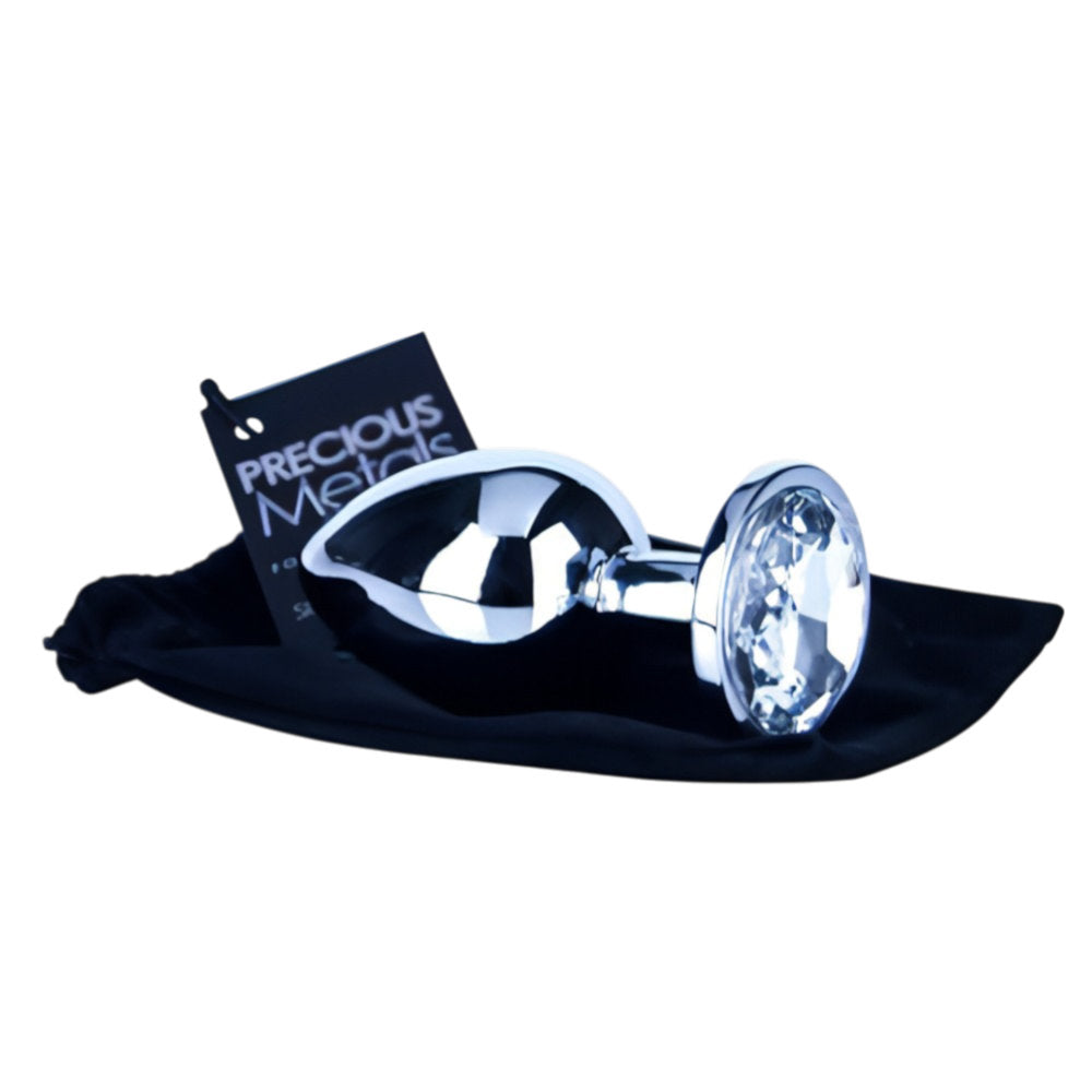 Precious Metals Silver Butt Plug-Small